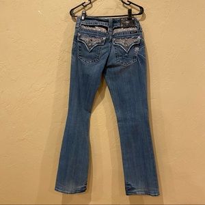 Winged Miss Me Boot Cut Jeans